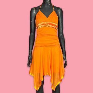 Y2K Orange Fairy Dress